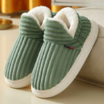 Full Heel Wrap Cotton Shoes Fleece Lined Platform