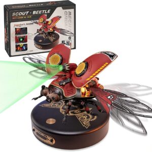 Robotime Rokr Scout Beetle Metal 3D Puzzles Games Punk Style Gift For Birthday Easy Assembly Mechanical Design DIY Toys - MI02