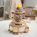 Robotime ROKR 316PCS Rotatable Mechanical Orrery 3D Wooden Puzzle Games Assemble Model Building Kits Toys Gift For Children Boys