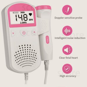 Fetal Heart Rate Monitor Home Pregnancy Baby Fetal Sound Heart Rate Detector