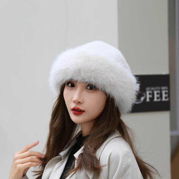 Thick Warm Artificial Fur Fashion Simple Fisherman Hat