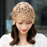 Hat Female Ethnic Style Flower Hat Hollow Single Layer Pullover