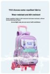 Children's Trolley Lightweight Shoulder Pad Wear-resistant Large Capacity Spine Protection Backpack Waterproof