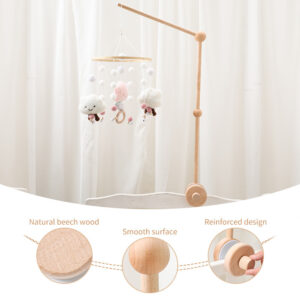 Baby Wooden Support Mosquito Net Hanging Rod Accessories Comfort Bed Bell Support