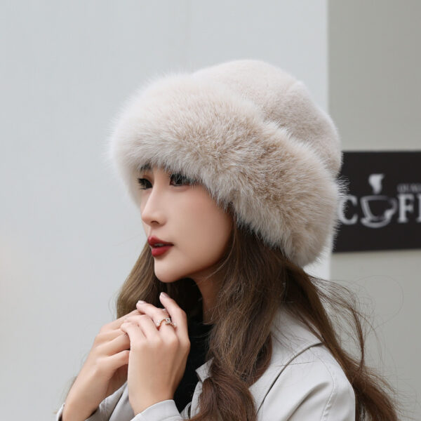 Thick Warm Artificial Fur Fashion Simple Fisherman Hat