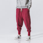 Cotton And Linen Feet Jarem Pants Tide Hip Hop Pants For Man