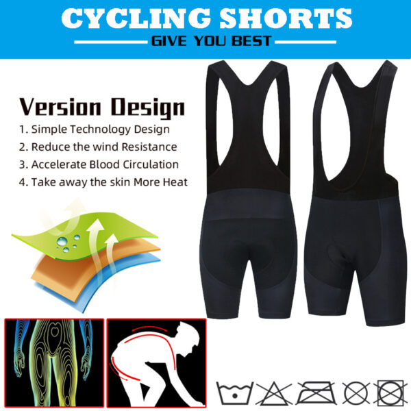 Men's Team Cycling Shorts Sports Breathable