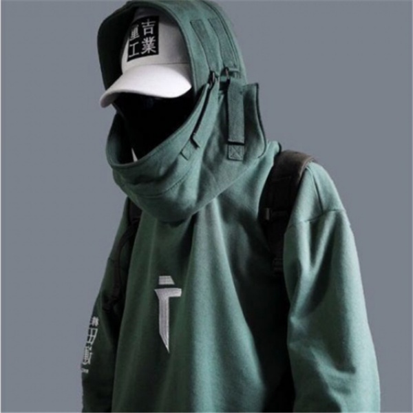 Co., Ltd. Tops Function Tooling Loose Hooded Sweatshirt