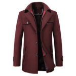 Men's Business Casual Fashion Warm Woolen Coat