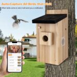 Smart Bird House With Camera,3MP Birdhouse Camera For Outdoors,Auto Capture Bird Videos & Motion Detection,Watch Bird Nesting & Hatching In Real Time,DIY Ideal Gift