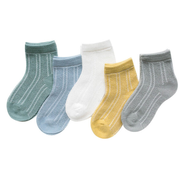 Cotton breathable male and female baby socks