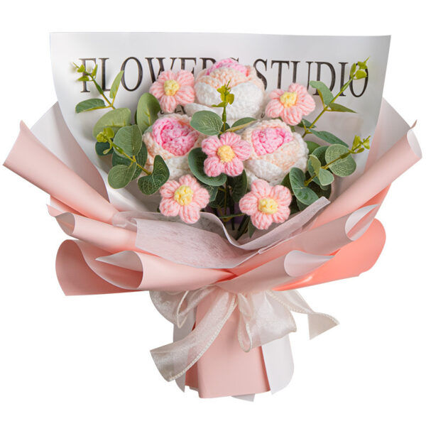 Teacher's Day Rose Hand-woven Bouquet Finished Gifts For Girlfriend Preserved Fresh Flower Dried Flowers