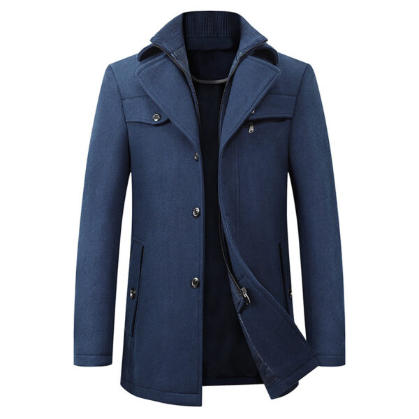 Men's Business Casual Fashion Warm Woolen Coat